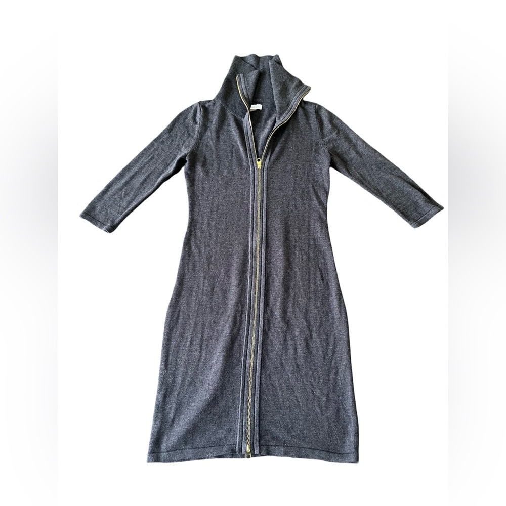 Gray Women's Long Sleeve Sweater Dress
